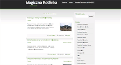 Desktop Screenshot of magicznakotlinka.pl